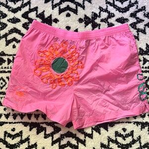 NWT NIKE Euphoria Project Embroidered Relaxed Pink Shorts Size XL